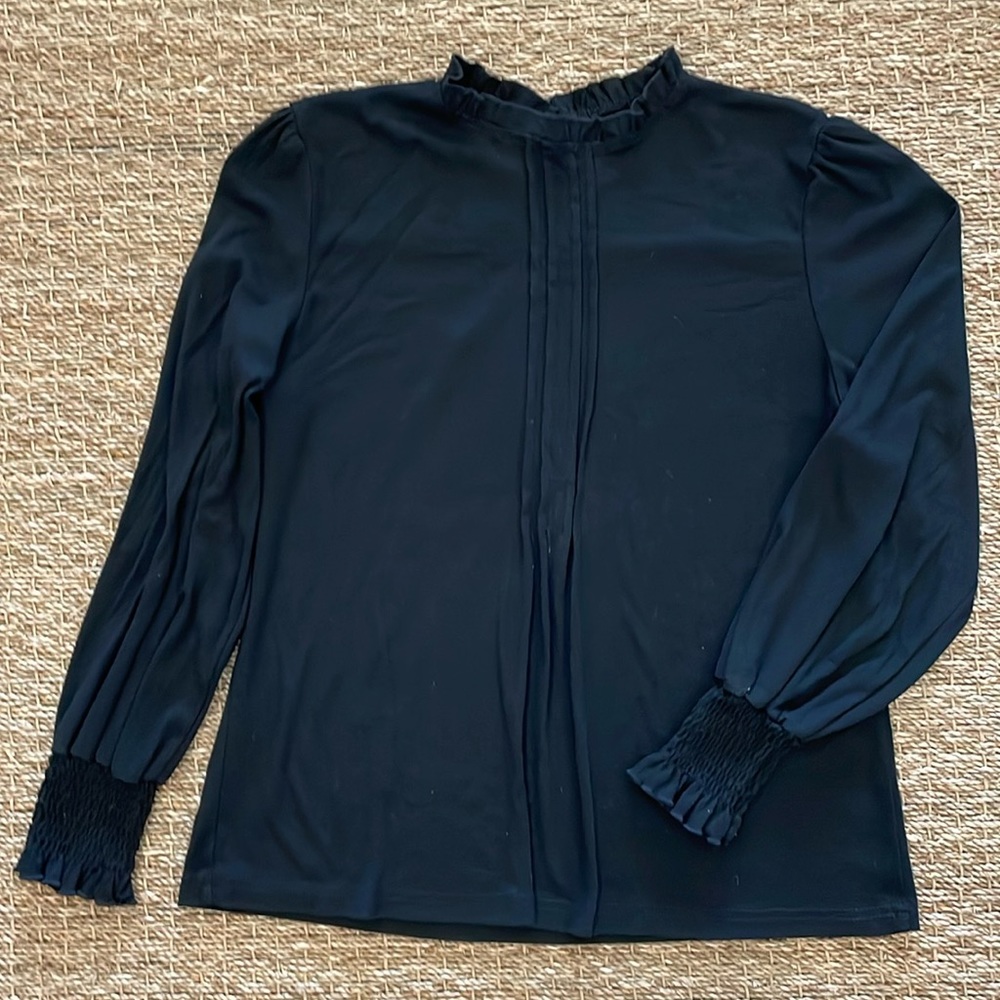 H&M cotton blouse with puffy sleeves